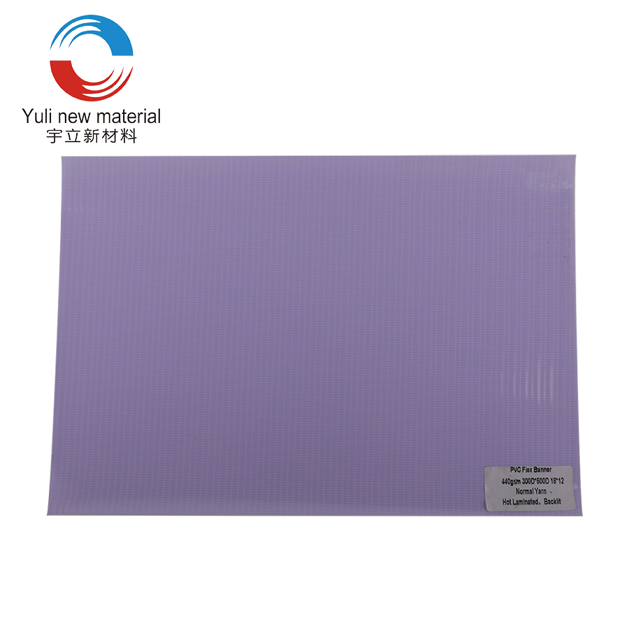 440 g/m² 300D×500D18×12 Banner PVC Flex din spate laminat la cald